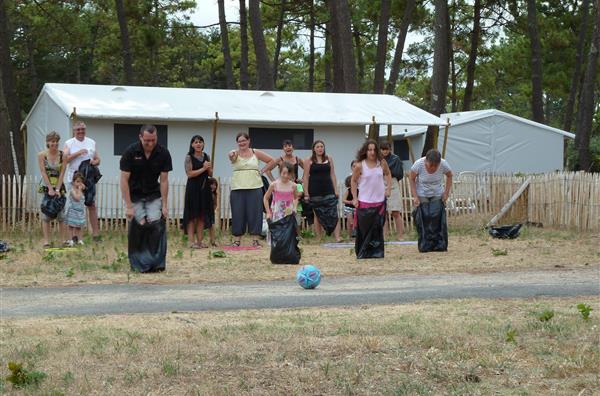 course en sac - camping les samaras à Saint jean de Monts